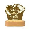 Etsy Nova Placa de Luz Criativa para Cabeleireiro Presente de Aniversário Temu Personalizado Cabeleireiro LED Luz Noturna Decoração de Ambiente