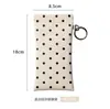 Estuche de Gafas de Lunares de Moda al por Mayor Cierre a Presión con Anilla para Colgar Bolsa Portátil de Almacenamiento de Gafas para Viaje