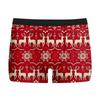 Cueca Masculina Estampada de Natal Nova Respirável Confortável Boxer de Seda de Leite Boxer com Estampa Digital de Seda de Leite