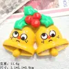 Accesorios Navideños de Resina Lindos con Ojos de Dibujo Animado Materiales de Parche Decoración Colgante para Funda de Teléfono Accesorios para el Cabello Pegamento de Crema DIY