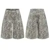 Ropa Muxi 2026 Verano Estilo High Street Americano Vintage Estampado de Leopardo Jeans Acampanados de Pierna Ancha Pantalones de Pierna Recta Unisex