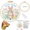 Original Pascua Transfronterizo Nuevo Producto Bordado DIY Conejo Hecho a Mano Tela Material Paquete Kit Creativo Hecho a Mano Bordado