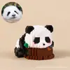 Novos Blocos de Construção de Panda para Crianças, Blocos de Construção de Partículas Micro em Formato de Flor, Brinquedos Educativos de Montagem, Brinquedos de Presente Venda por Atacado