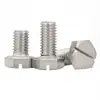 Tornillos de acero inoxidable 304 con cabeza hexagonal ranurada, con cabeza ranurada y vástago hexagonal, disponibles en tamaños M4, M6 y M8