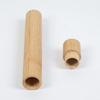 Tubo de bambú simple para cepillo de dientes del fabricante para adultos y niños, tubo para cepillo de dientes para viaje de negocios, almacenamiento portátil de bambú para cepillo de dientes