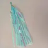 Guirnalda de aluminio con borlas de colores, arcoíris de doble cara, para bodas, fiestas de cumpleaños, decoración de fondo de Navidad y Año Nuevo