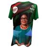 Camisa de competición de poliéster con cuello redondo y manga corta. Camisa publicitaria personalizada. Camiseta de color puro personalizada. Ropa de actividad personalizada.