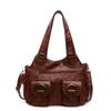 Transfronteriza 2025 Nuevo Estilo Bolso de Madre de Mediana Edad para Dama Gran Capacidad Moda Hombro Mano Cruzado Bolso Casual para Mujer