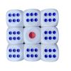 35MM resina fondo blanco punto rojo azul 3.0cm# regular/color resina material resina dados/color/