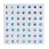 Adesivos de Pintura Corporal com Diamantes Coloridos Mais Vendidos Transfronteiriços para Crianças, Noivas, Performance Facial e Olhos Adesivos de Strass, Adesivos Faciais, Diamantes para Maquiagem dos Olhos