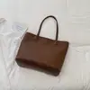 Bolsa Cesta de Verduras con Patrón Tejido 2026 Nuevo Otoño Temprano Color Sólido Gran Capacidad para el Trabajo y el Trayecto Bolso de Hombro Único