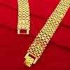 Pulsera de Cadena para Hombre Boss de Oro Aluvial, Nueva Pulsera de Oro de Arena Vietnamita de Gran Venta, Múltiples Opciones Disponibles, Galvanizado y Versátil
