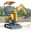 Mini Excavadora para Uso Agrícola, Tipo Huerto 20, Máquina de Gancho Pequeño para Ingeniería Municipal, Mini Excavadora de 12 Orugas