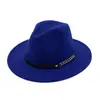 Nuevo Estilo Coreano Moda Elegante Sombrero de Jazz Sombrero de Lana para Mujer Primavera Otoño e Invierno Lana Retro Artístico Sombrero de Ala Ancha