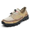 Zapatos casuales para exteriores de talla grande de comercio exterior transfronterizo para hombre, zapatos de verano de malla transpirable, zapatos huecos, antideslizantes, resistentes al desgaste, zapatos de montañismo