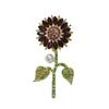 Broche Girassol Temperamento Feminino Alto Senso Moda Exquisito Planta Girassol Alfinete de Lapela Broche de Colarinho Corsage Decoração de Roupas