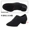 Zapatos de Baile Latino para Mujer Adulta de Tela Oxford Tacón Medio Alto Suela Blanda GB Amistad Maestro Zapatos para Baile Cuadrado