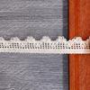 Gancho de malla de encaje de algodón unilateral de 1,8 cm, este accesorio de encaje blanco, textil para el hogar, juguete, encaje decorativo