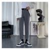 Pantalones de verano para hombre, estilo coreano, modernos, finos, informales, con corte drapeado, para primavera y otoño