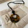 Collar Colgante de Madera con Abalorios y Estrella de Mar de Resina Vintage Estilo Étnico Moda Temperamento Cadena para Clavícula Accesorio de Cuello Simple Versátil Venta al por Mayor