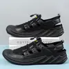 Sandálias de Tamanho Grande Transfronteiriças para Homens, Sapatos Masculinos Fechados Resistentes ao Desgaste para Uso Externo no Verão, Sapatos Aquáticos Respiráveis, Calçados Casuais Slip-On
