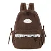 Mochila linda y femenina de pana estilo coreano Ins fresca y simple para estudiantes de secundaria y preparatoria Mochila ligera para niñas