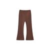 Calça Flare Casual Versátil Estilo Coreano Nova Primavera e Outono para Meninas Calça de Cor Sólida Tendência