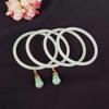 Estilo retro imitación Jade boca de anillo grande 62 pulsera de cascabel de calabaza ultrafina ropa china antigua pulsera dulce accesorios diarios de Palacio