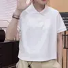 Nuevo estilo de verano, infinitamente deseable, elegante y de corte holgado diseño POLO, camisa versátil y a la moda