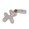 Llavero colgante de oso violento de caricatura de diamante en polvo ligero, accesorios de decoración colgante de muñeca exquisita tridimensional