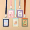 Portatarjetas de Cuero Personalizado con Doble Ranura para Tarjetas de Control de Acceso, Impresión de Foto a Color en Relieve, Tarjeta de Comida y Portatarjetas Pequeño