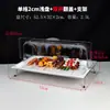 Plato para Exhibir Frutas con Tapa Bandeja para Platos Fríos Platos Marinados Melamina Rallada Rectangular Exhibidor de Postres para Buffet Comercial