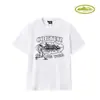 Marca Americana da Moda Corteiz Estampa de Navio de Cruzeiro Alcatraz Camiseta Casual Esportiva Solta de Manga Curta para Casal