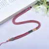 Cordón para colgante de plata 925, cuerda de collar tejida simple, cuerda para colgante de jade, joyería para colgar en el cuello, venta al por mayor, suministro directo