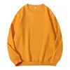 Moletom Unissex de Cor Lisa com Gola Redonda Estilo Primavera/Outono, Mangas Longas, Pulôver Estampado, Roupas de Trabalho, Uniformes de Turma, Atacado