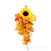Decoraciones colgantes de pared de flores de simulación directas de fábrica girasol calabaza hoja de arce árbol colgante festival de la cosecha decoración del hogar