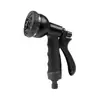 Pistola de Água para Regar Flores de Borracha Ajustável com 8 Funções Jardim Floresta Doméstica Multiuso Pistola de Água de Alta Pressão Pistola de Lavagem de Carros