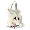 Sacola de Compras Cachorrinho Desenho Animado, Dobrável e Portátil, Sacola de Supermercado, Grande Capacidade, Sacola Tote Ecológica, Sacola de Compras com Decoração Pendurada