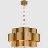 Lámpara de araña para sala de estar de villa de rama de diseñador VC de iluminación Yi Hao, lámpara post-moderna simple americana de cobre macizo para restaurante dormitorio