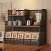 Caja Almacenadora de Bolsitas de Té Compartimento Almacenador de Cápsulas de Café Snacks Paquetes de Azúcar Caja Almacenadora de Escritorio Estante
