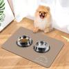 Tapete de Barro Diatómico Transfronterizo Huella Mascota Tapete para Alimentación de Gato y Perro Tapete para Comida Absorbente de Secado Rápido para Hogar Antideslizante