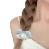 Niña Encantadora Sándwich de Crema Encaje Plisado Pasador de Pelo Falda con Lazo Pinza de Pato Nuevo Pinza para Cola de Caballo Accesorios para el Cabello