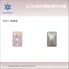 Rhinestones para Nail Art Corte Radiante Açúcar de Gelo 6.5*10mm com Base Pontiaguda, Rhinestones de Açúcar Retangulares com Ângulo Reto, Acessórios para Nail Art Atacado