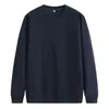 Mono Ligero de Punto Canalé Hombro Caído Color Sólido Sudadera con Capucha Cuello Redondo Logo Personalizado Base Lisa Color Sólido Estampado de Texto