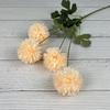 Nova simulação de flores 4 cabeças bola crisântemo cebola única bola material de flores de casamento arranjo de flores salão de casamento flor decorativa exibição em casa