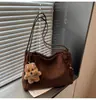 Bolso tote de ante de gran capacidad, nuevo de otoño, para mujer, 2026, de moda, de alta gama, casual, para hombro o axila