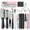 Set de limas para pies para eliminar callosidades de piel muerta, lima de placa para pies de acero inoxidable, cuchillo para pedicura, piedra de lijado para placa de pies, set para frotar la placa de pies