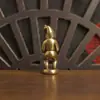 Nueva Figura de Latón de Papá Noel Navideño Más Vendida Transfronteriza Creativos Adornos de Artesanía de Latón para Escritorio Venta al por Mayor