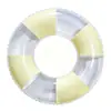 Aro salvavidas, flotador de natación, juguete acuático para exteriores, flotador de natación retro transparente, aro flotador engrosado, flotador inflable para las axilas