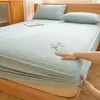 Sábana de Algodón Acolchada sin Tintes, Grado A Materno e Infantil, Cubre-Cama de Algodón Crudo y Soja, Sábana Engrosada, Comercio Exterior Transfronterizo, Dropshipping de una Pieza